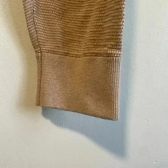 Anthropologie Varley Alice Cotton Knit Sweatpants in Praline Ivory - Picture 9 of 12